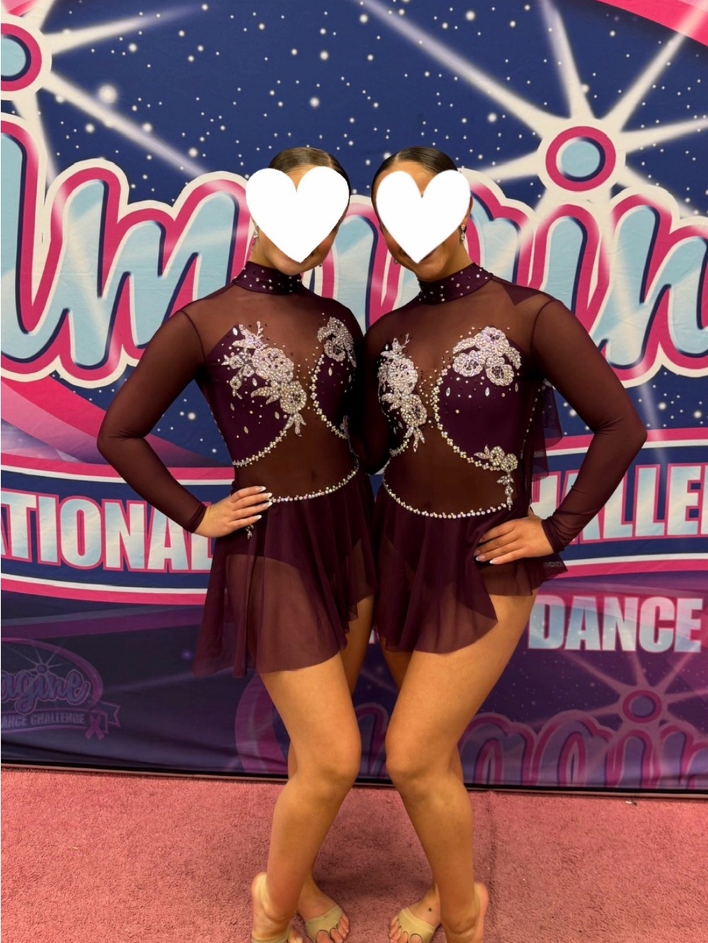 Dark purple lyrical duet costume!